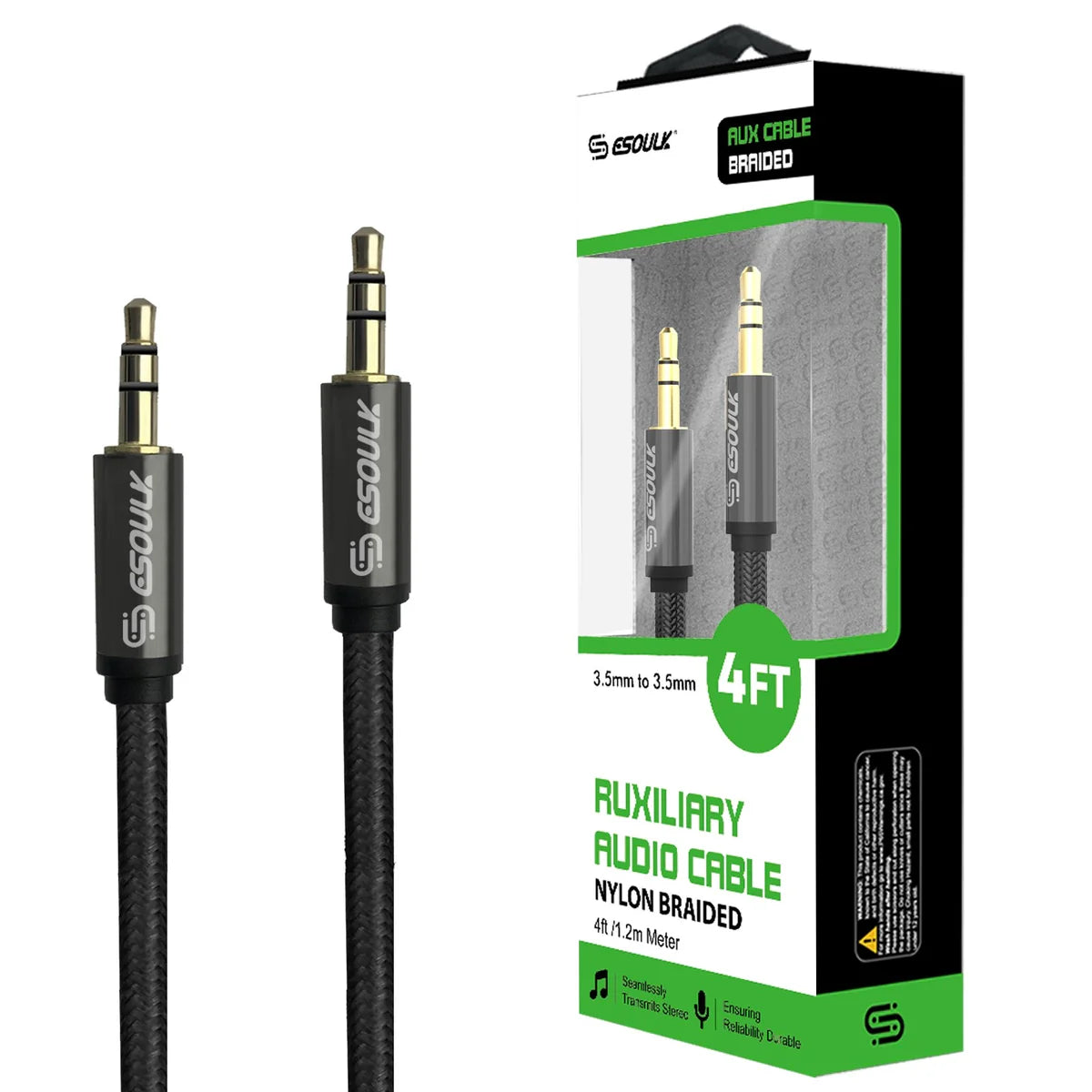 Auxiliary Audio Cable 4ft