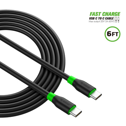 USB C to USB C-Fast Charging Cable 6ft